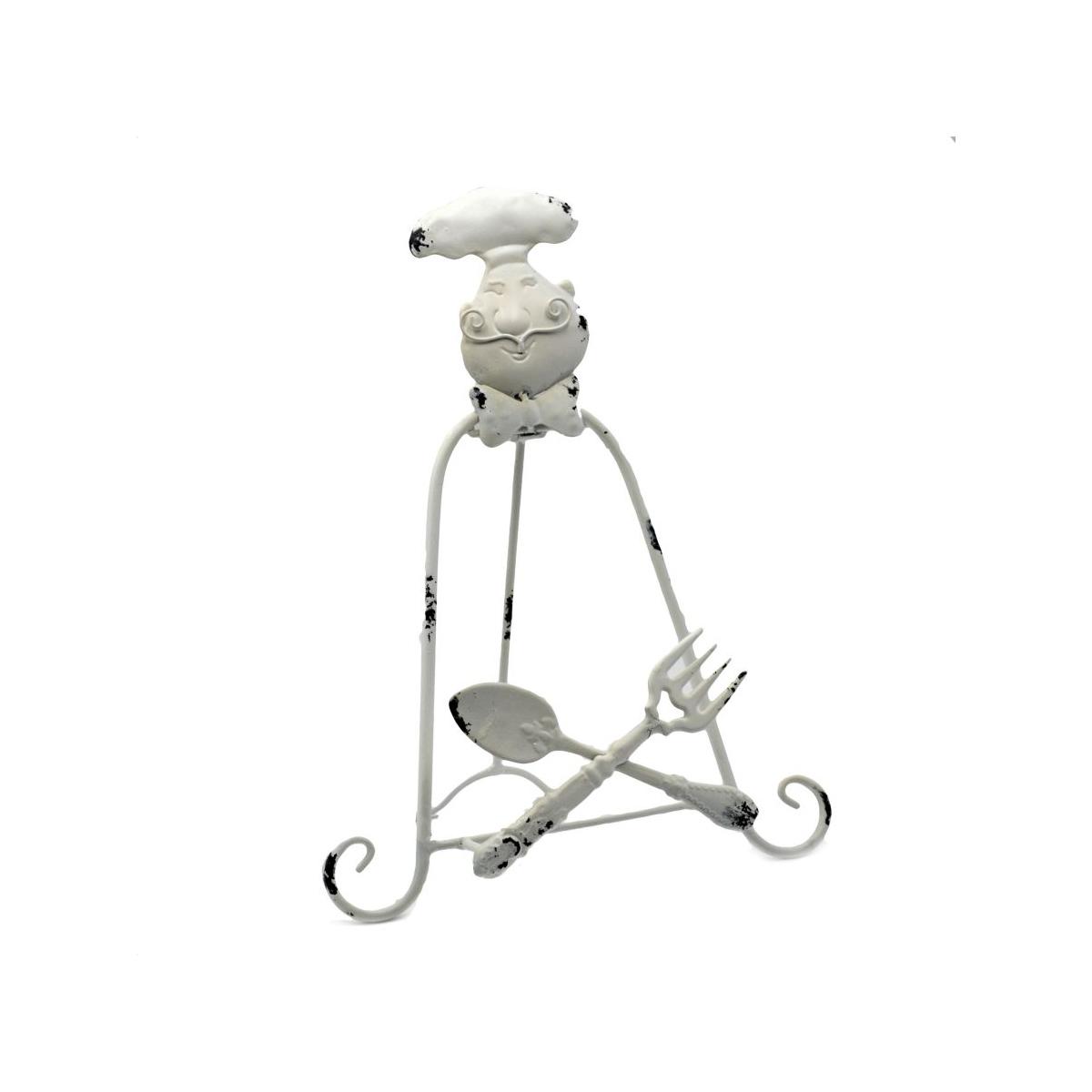 Leggio Metallo Cucina con Cuoco cm.36x20x34 | Vacchetti