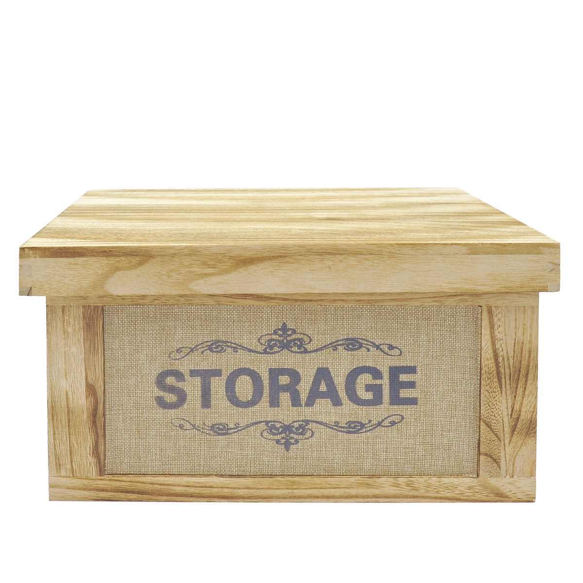 Scatola Porta Oggetti Legno con Coperchio cm.30 | Vacchetti