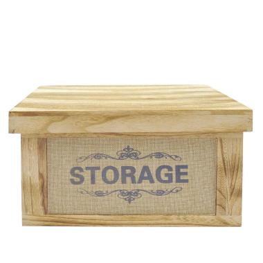 Scatola Porta Oggetti Legno con Coperchio cm.30 | Vacchetti