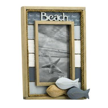 Cornice Legno Mare con Pesci cm.13x18 | Vacchetti