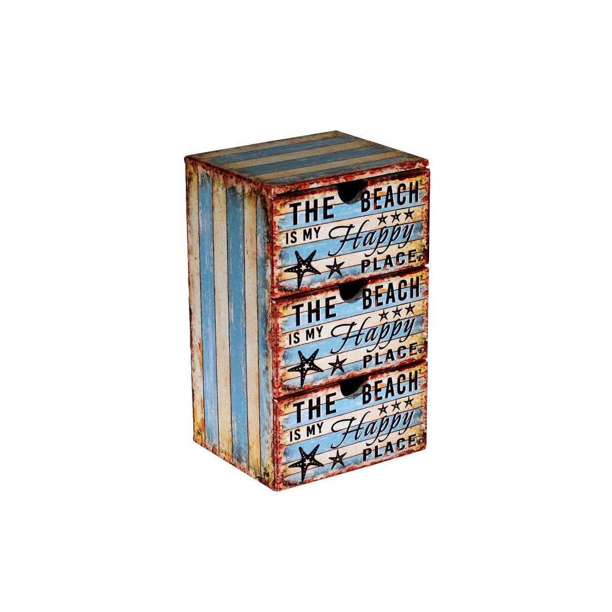 Portaoggetti Ecopelle 3 Colori Assortiti Beach | Vacchetti