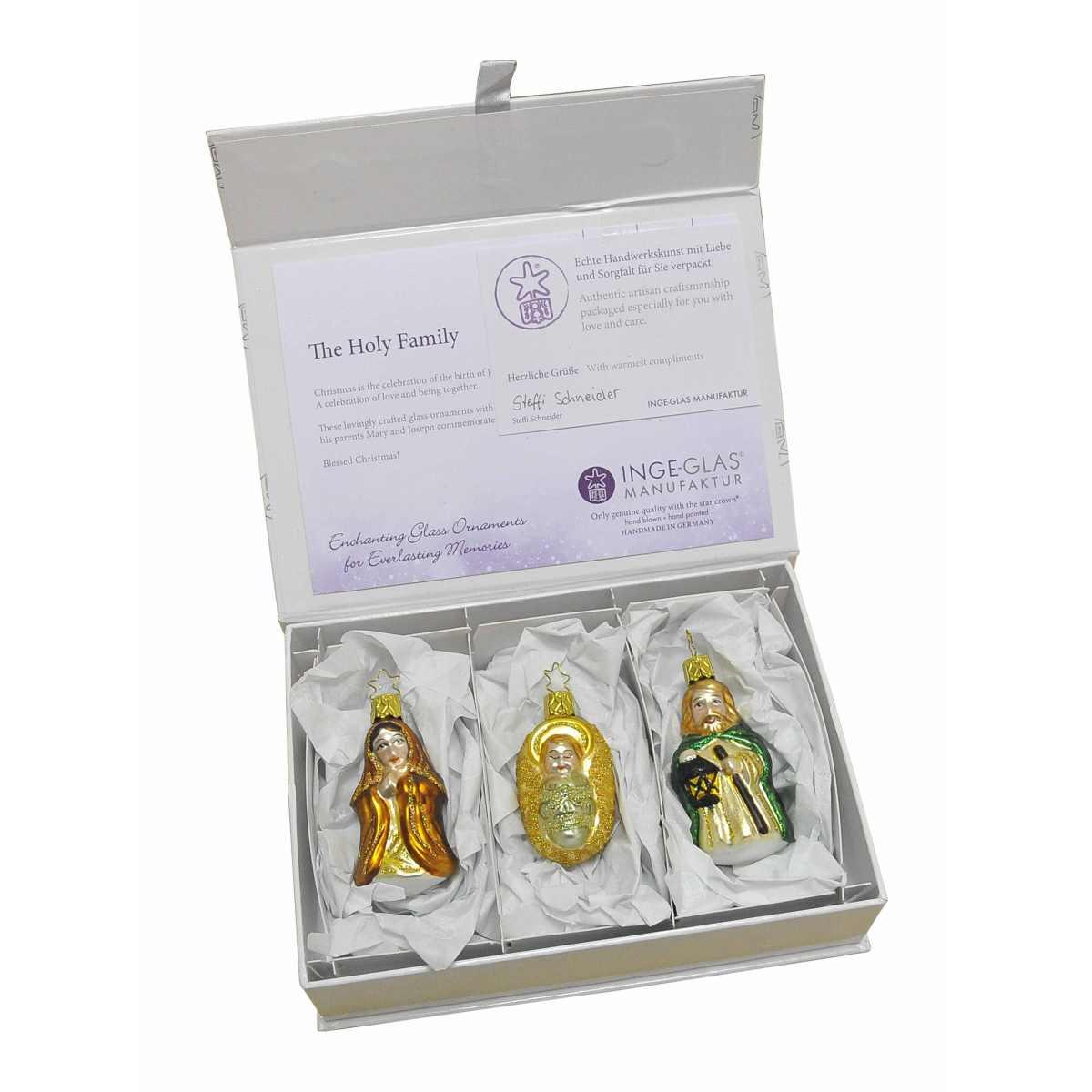 Pallina Natale Vetro Collezione Nativit Set pz.3 |Inge's Glass