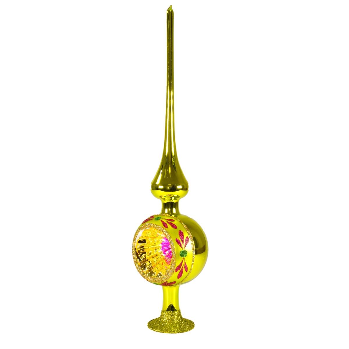 Puntale Albero Natale Vetro Collection cm.33 Verde |Inge's Glass