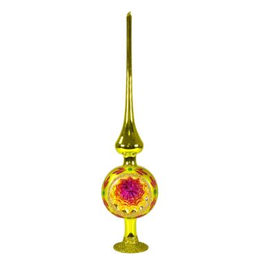 Puntale Albero Natale Vetro Collection cm.33 Verde |Inge's Glass