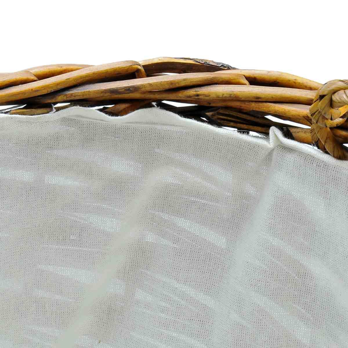 Cesto Vimini Portalegna Noce cm.47x33x46 | Vacchetti