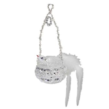 Pallina Natale Vetro Collezione cm.11 Uccellino |Inge's Glass