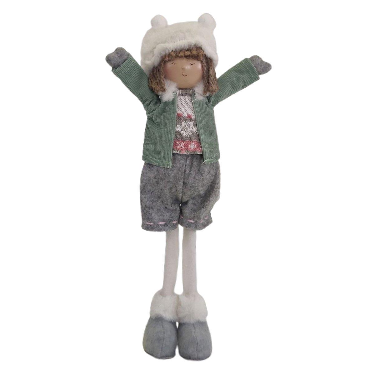 Pupazzo Bambina Gambe Metallo cm.37