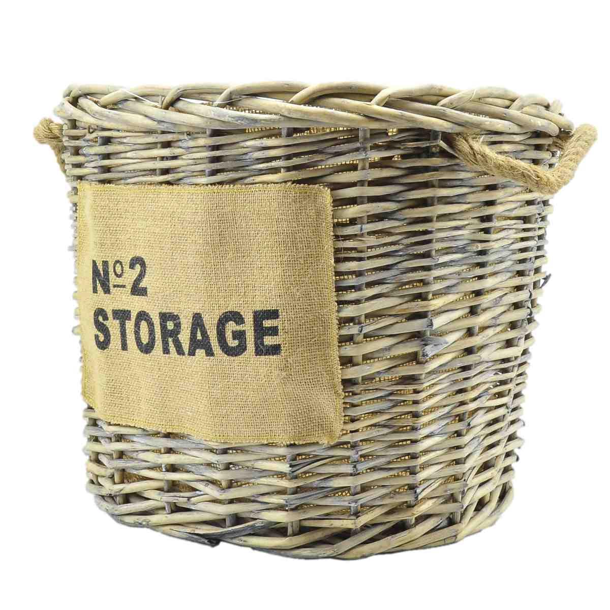 Cesto Vimini Portalegna Storage cm.41x33x31 | Vacchetti