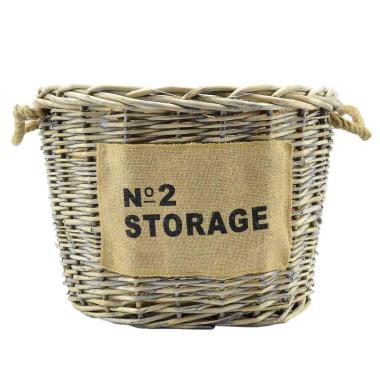 Cesto Vimini Portalegna Storage cm.41x33x31 | Vacchetti