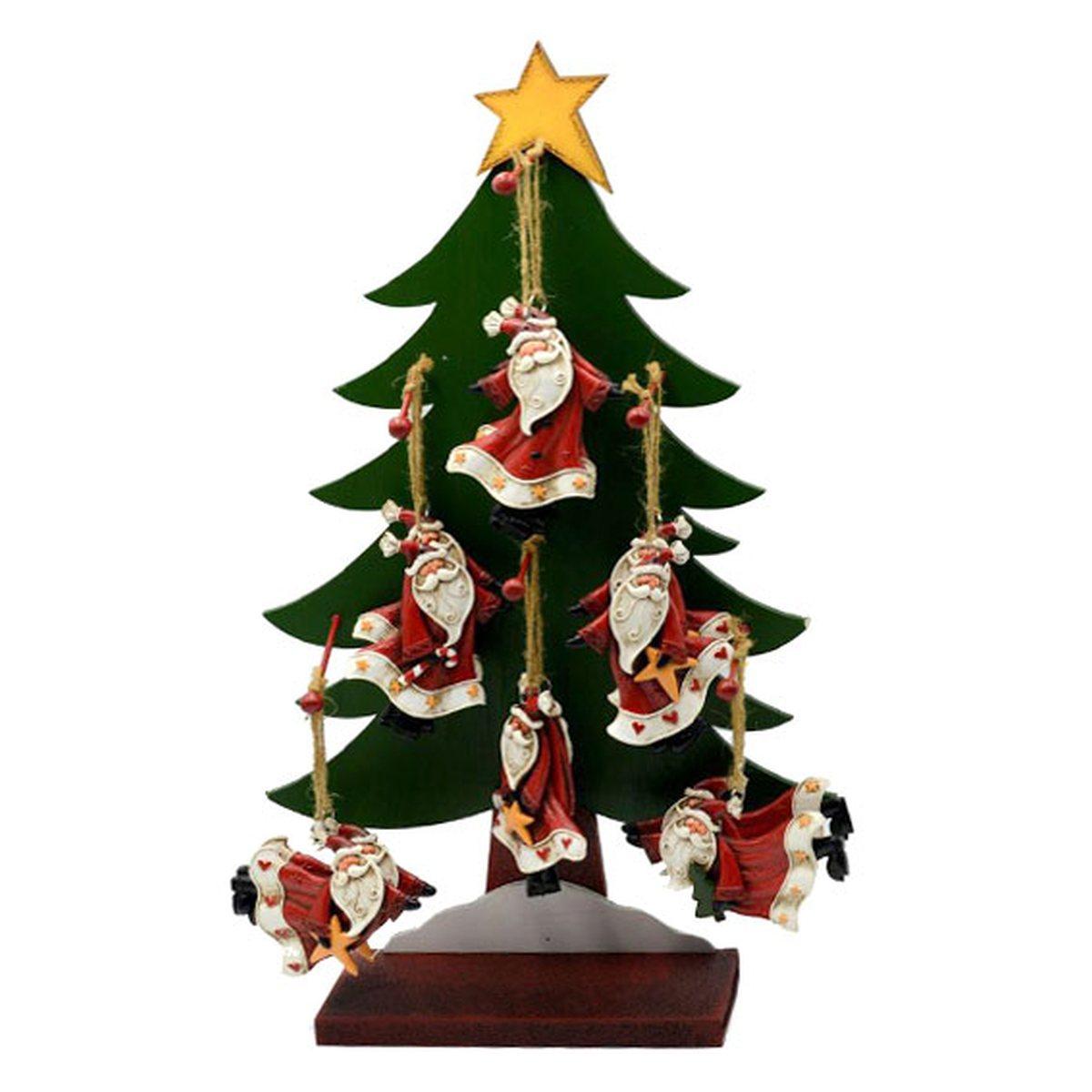 Decorazione Natalizia Babbo Natale Resina cm.12xh8,5 |Vacchetti