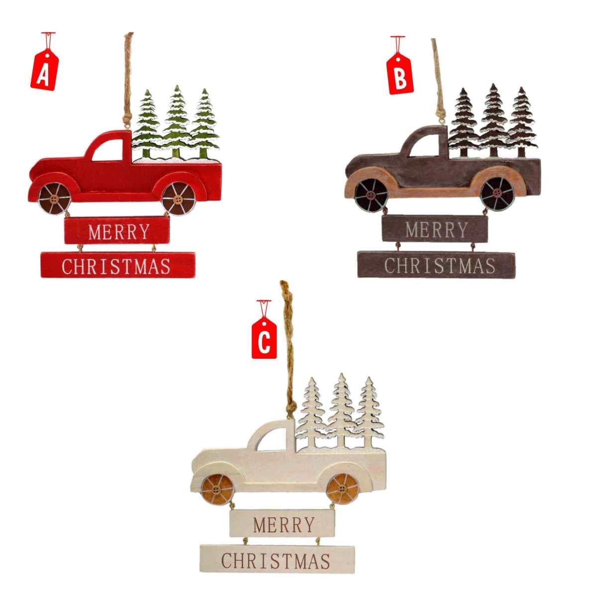 Fuoriporta Furgoncino Legno con Scritta cm.15 |M2 Store