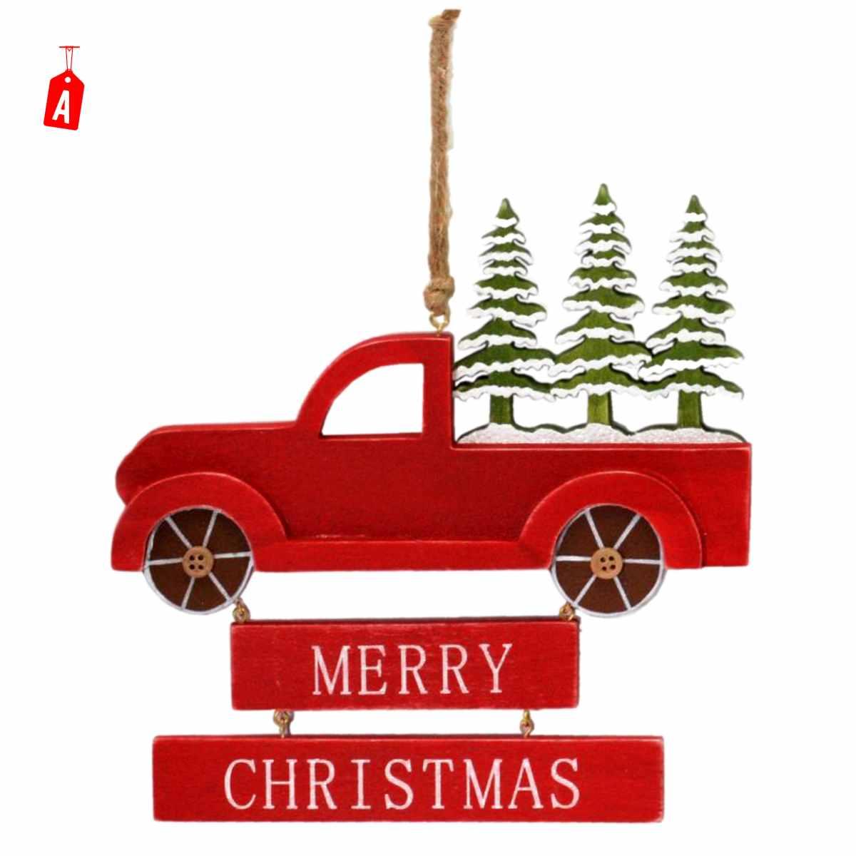 Fuoriporta Furgoncino Legno con Scritta cm.15 |M2 Store