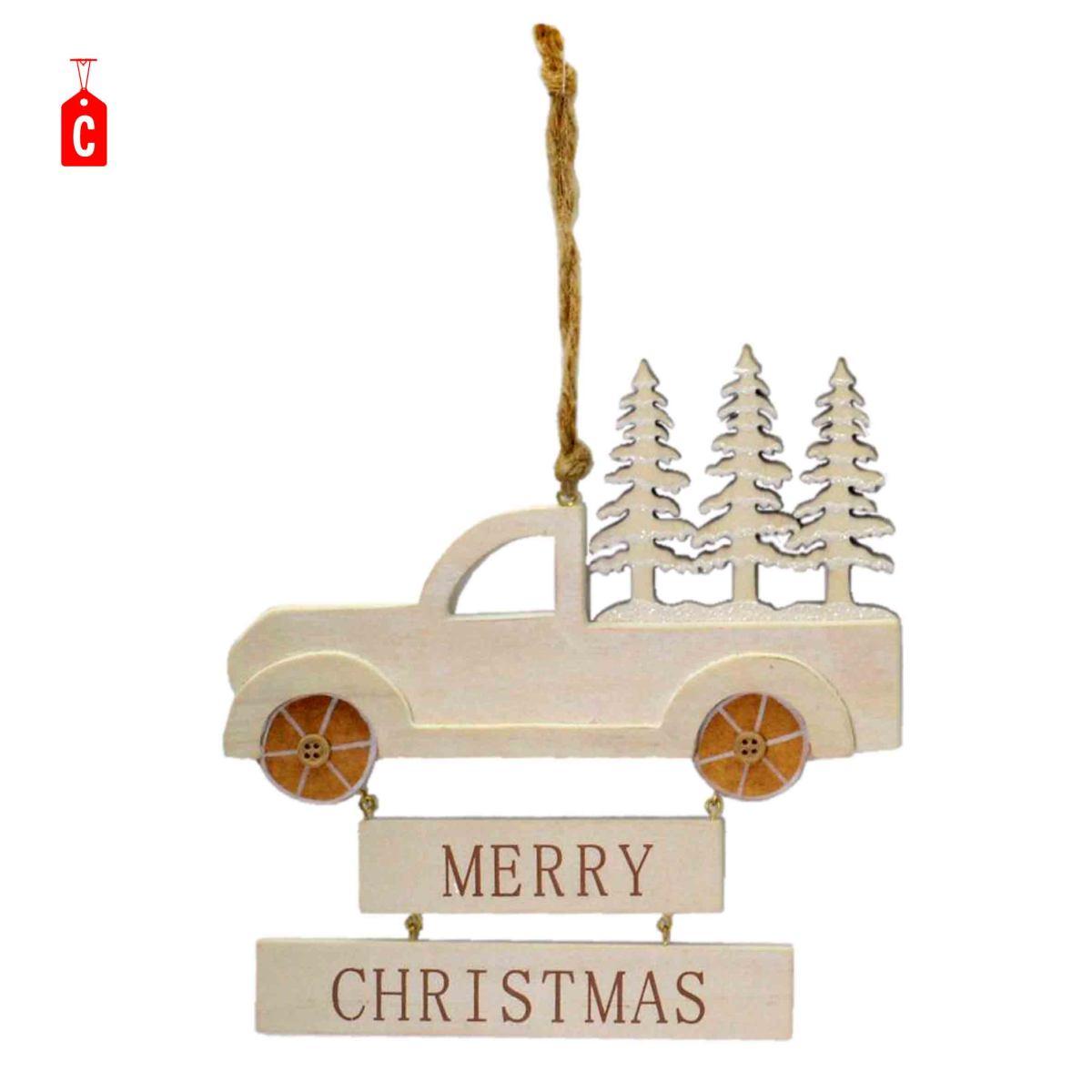 Fuoriporta Furgoncino Legno con Scritta cm.15 |M2 Store