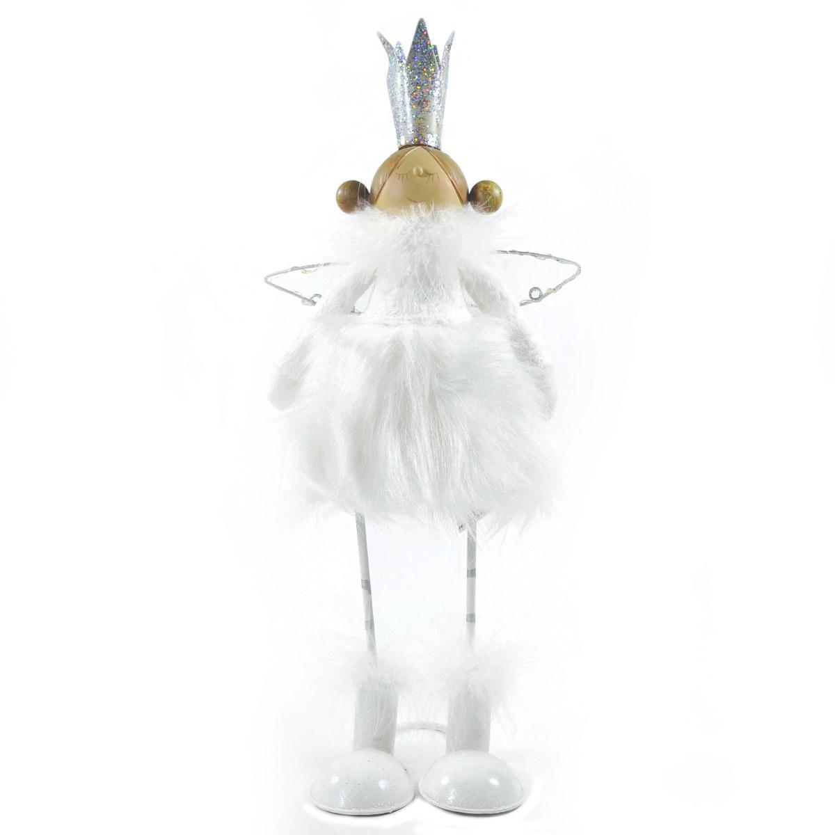 Angelo Metallo Bianco con LED cm.41 |Vacchetti