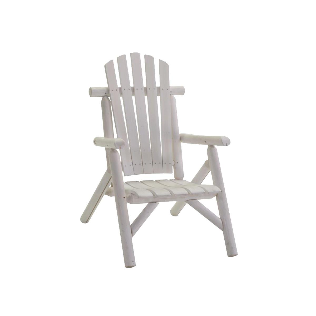 Poltrona Legno Kyoto Bianca cm.67x83x102