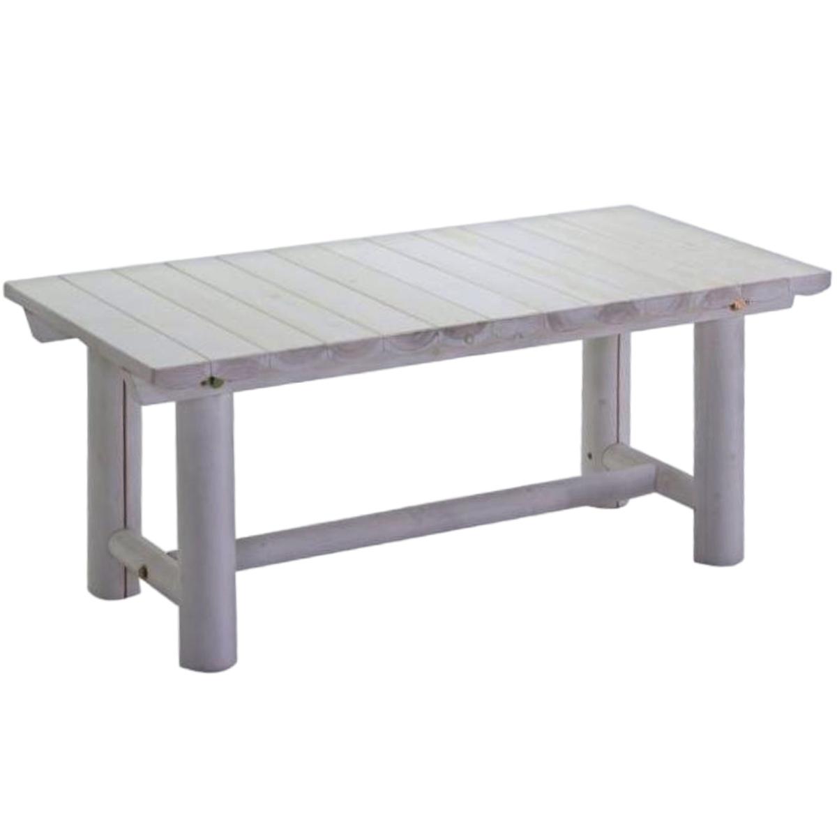 Tavolo Legno Kyoto Bianco cm.110x55x47