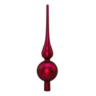 Puntale Albero Natale Vetro cm.28 Rosso Vinaccia |M2 Store