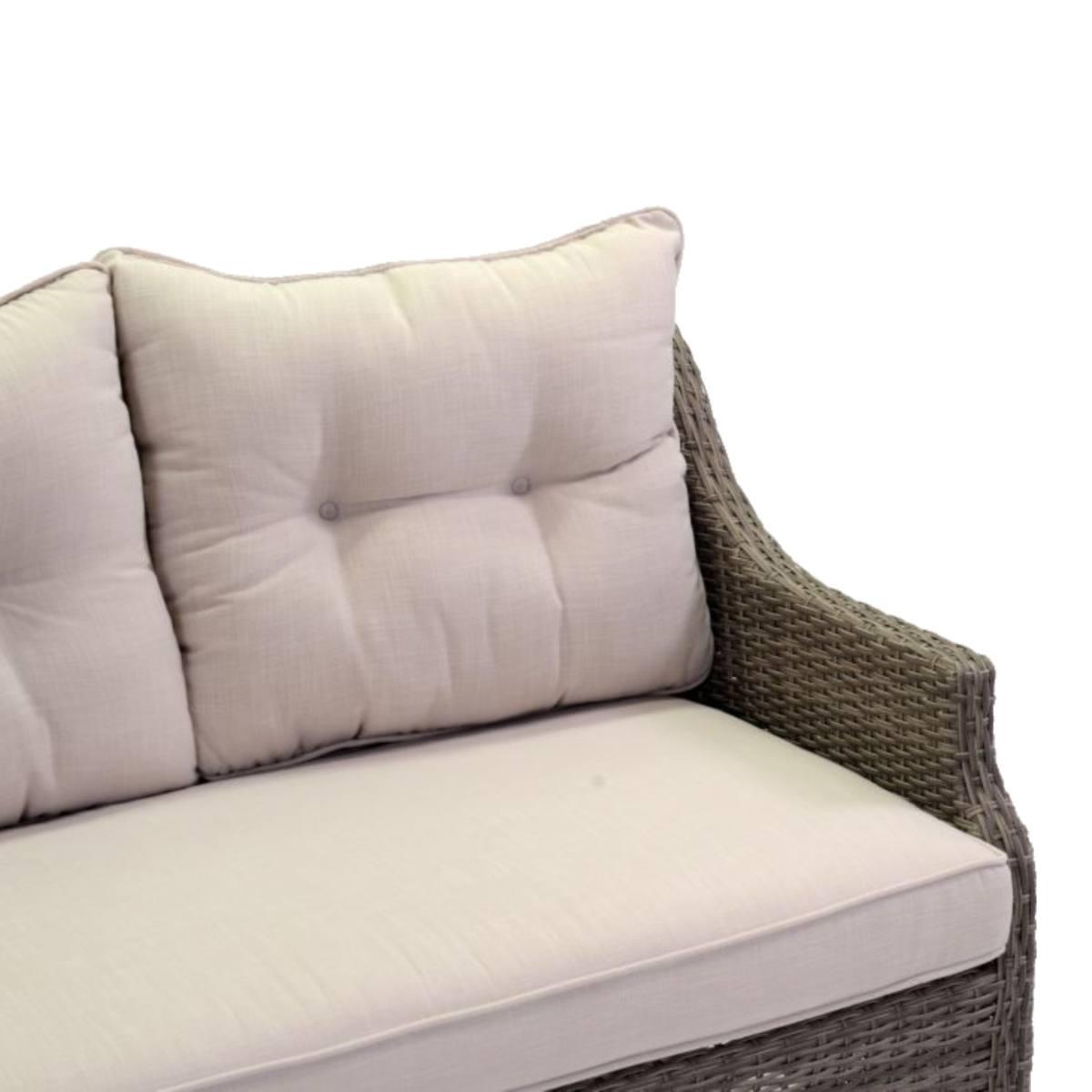 Salotto Atlanta Polyrattan Grigio Set 4 Pezzi | Vacchetti