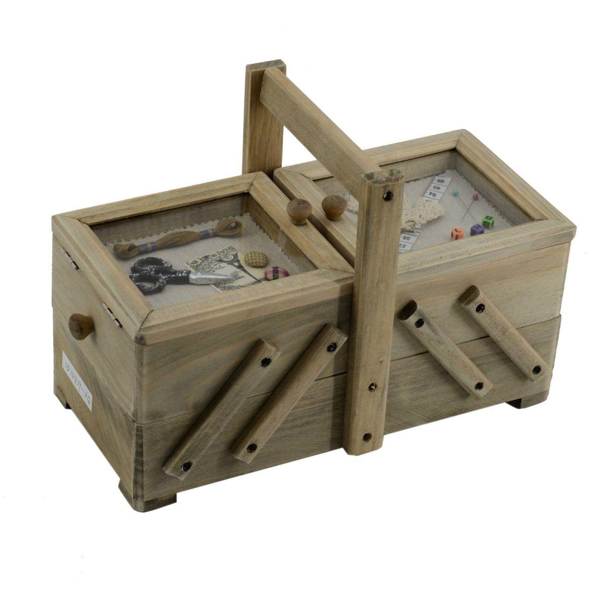 Portalavoro Legno Rosina 2 Cassetti cm.33x16h22 | Vacchetti