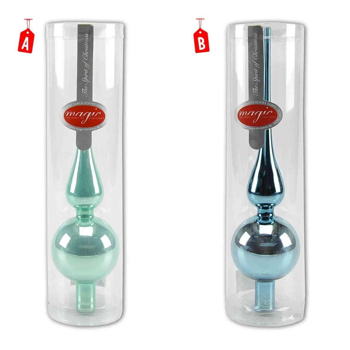 Puntale Albero Natale Vetro cm.27 2 Colori |M2 Store