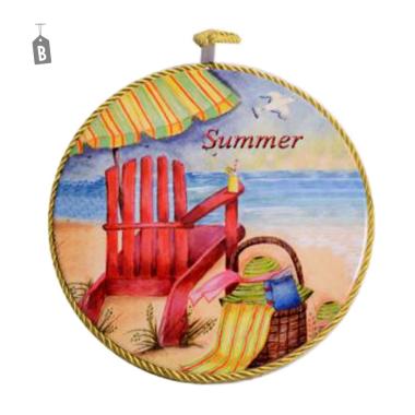 Sottopentola Mattonella Mare cm.Ø20 | Vacchetti