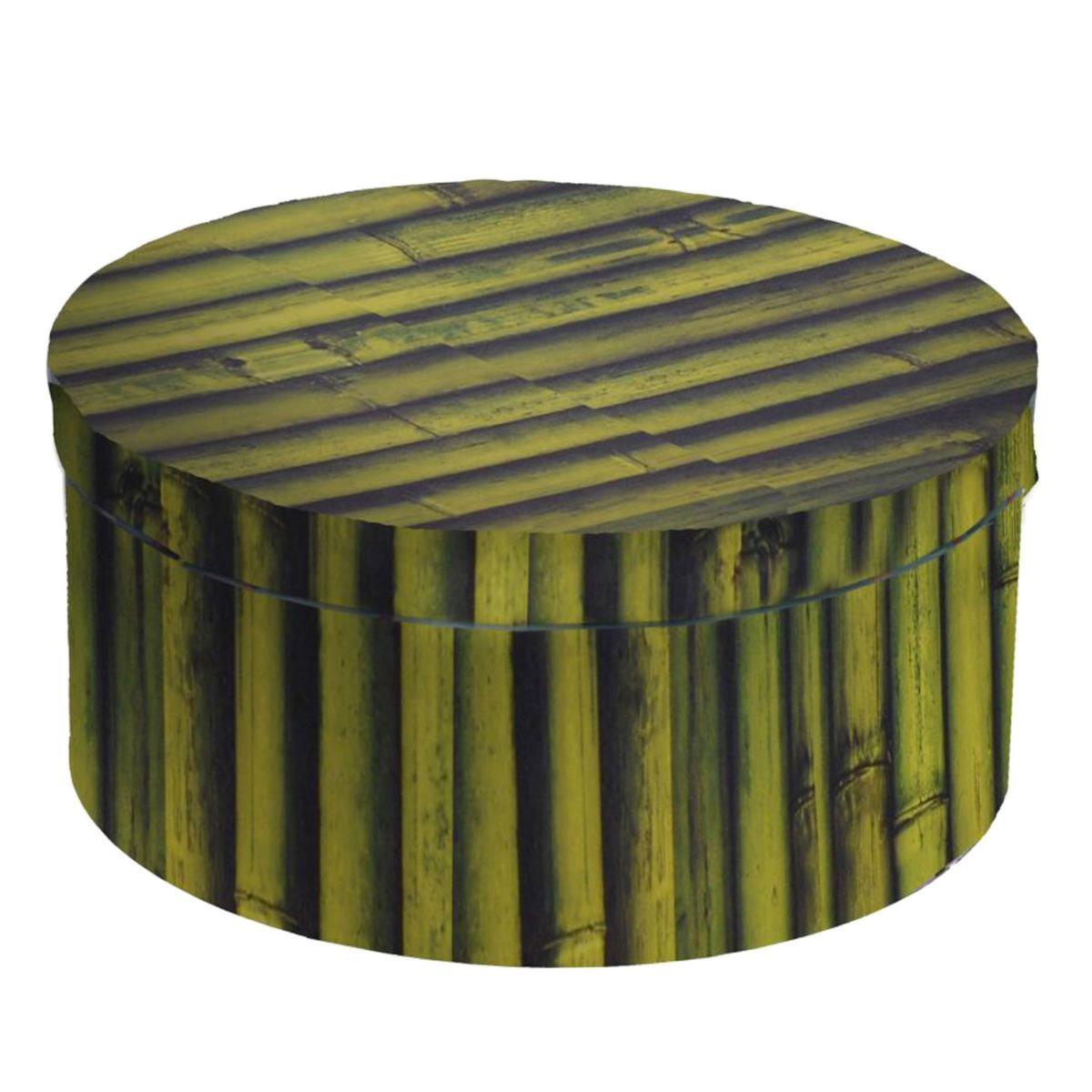 Scatola Cartone Tonda Bambu cm.48x18 | Vacchetti