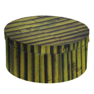 Scatola Cartone Tonda Bambu cm.48x18 | Vacchetti