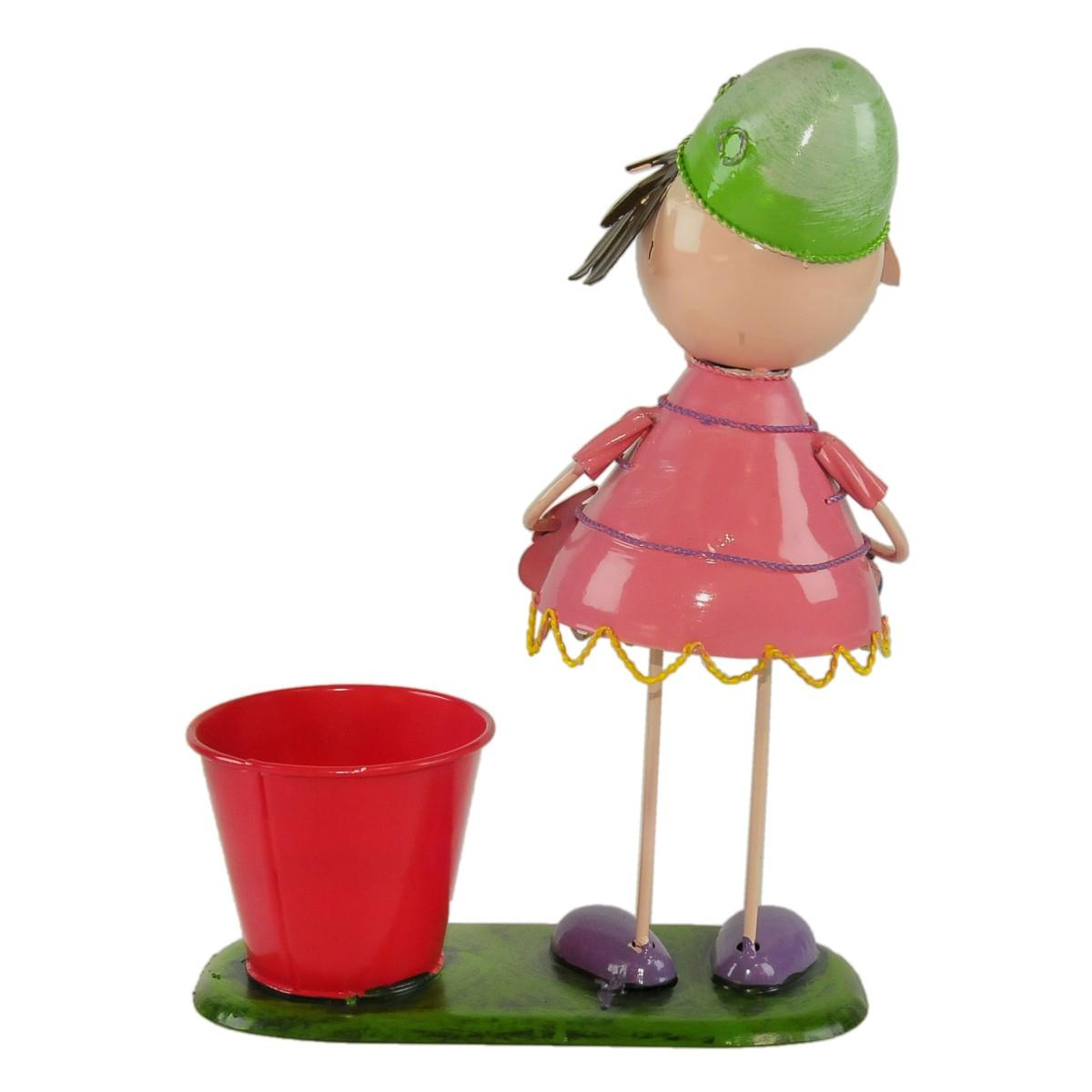 Portavaso Metallo Bimba Rosa cm.37 | Vacchetti