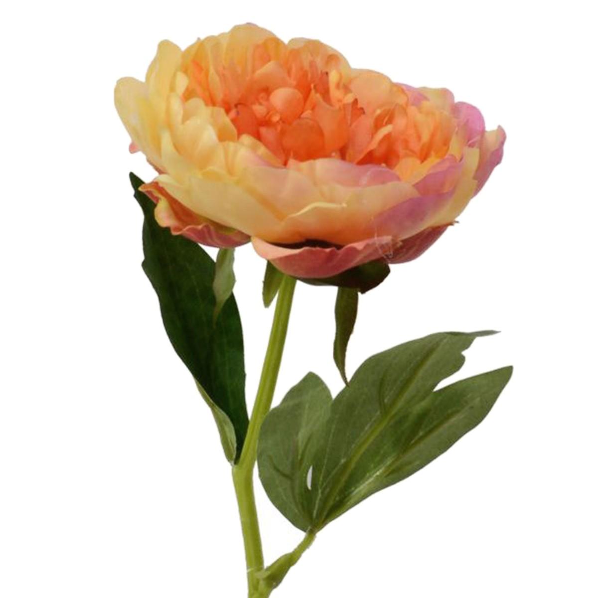 Fiore Peonia Arancione cm.33 | Vacchetti