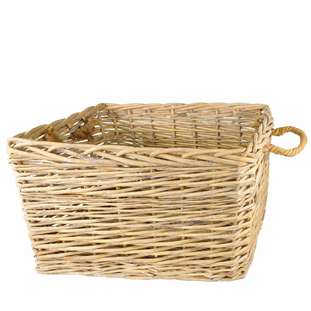 Cesto Vimini Portalegna Storage cm.56x43x30 | Vacchetti