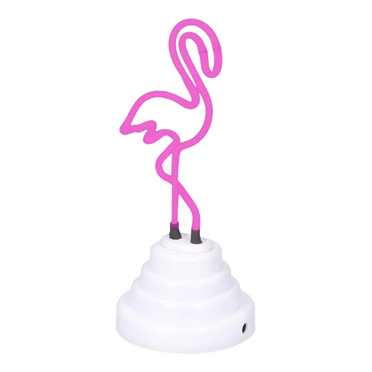 Lampada Tavolo Fenicottero Neon USB cm.22 | Vacchetti