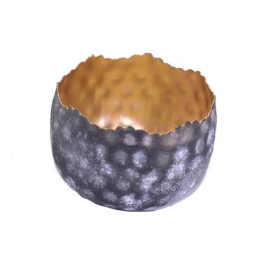 Portacandela Metallo Grigio Rame cm.8 |Vacchetti