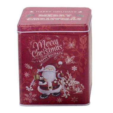 Scatola Natale Metallo Quadra cm.13x13x16 |Vacchetti