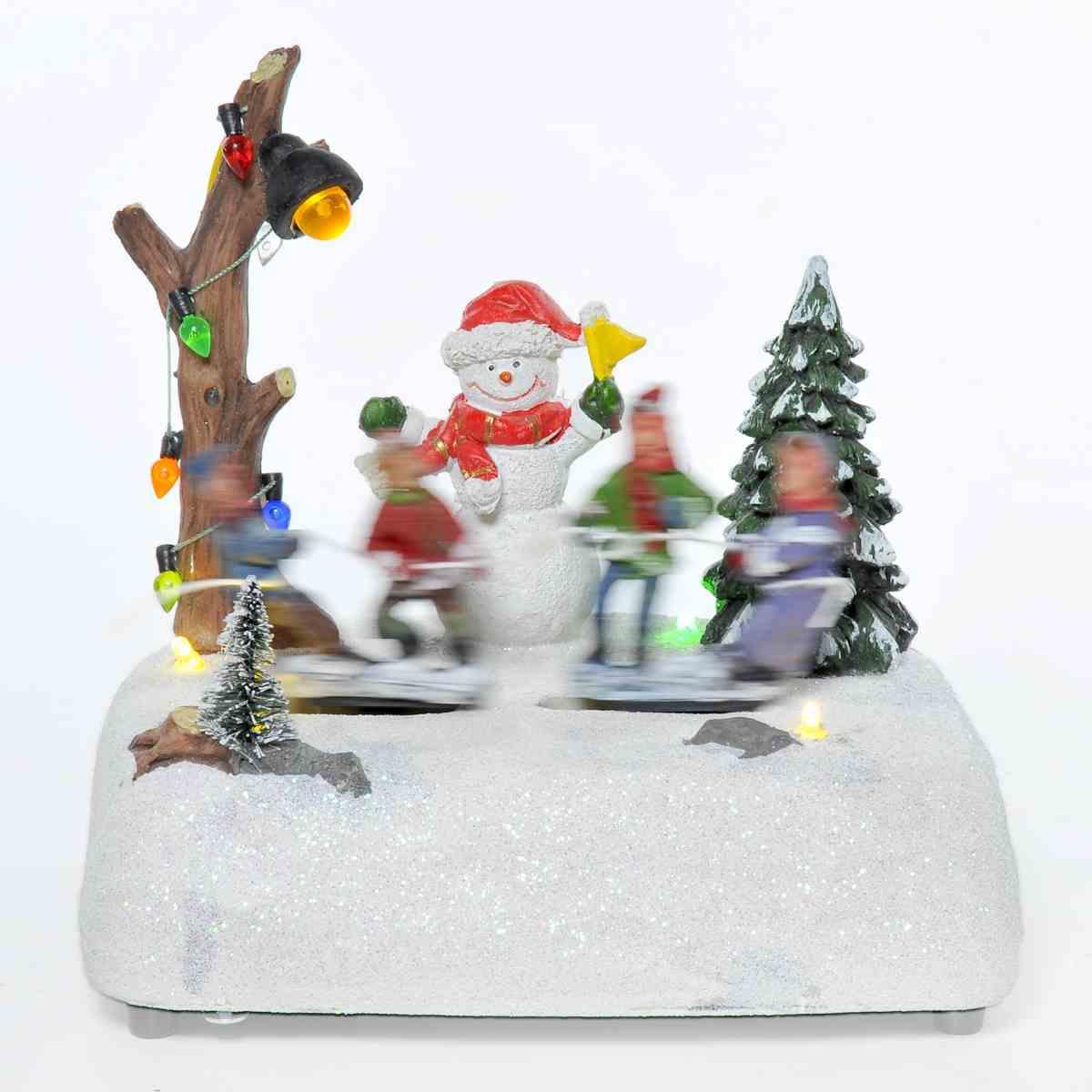 Giostra Natale Tiro alla Fune Luci Mov Suoni a Batterie |Vacchetti