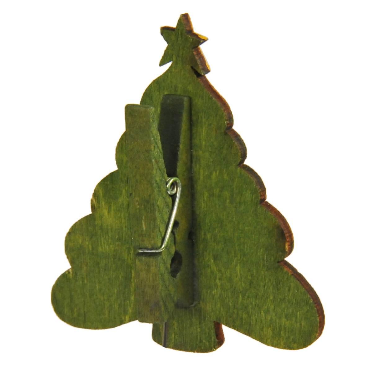 Molletta Natale Legno Pupazzo di Neve cm.8 |Vacchetti