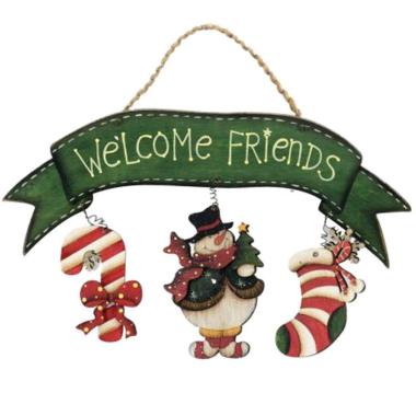 Fuoriporta Targa Legno Welcome |Vacchetti