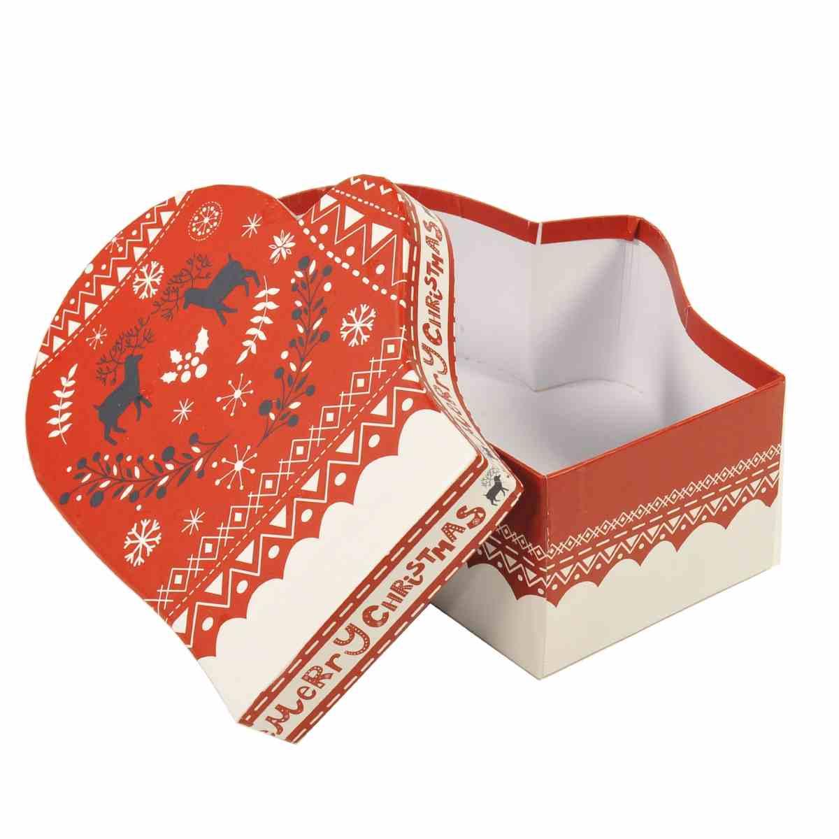 Scatola Natale Cartone Guanto cm.14,5x18,5x7 104B