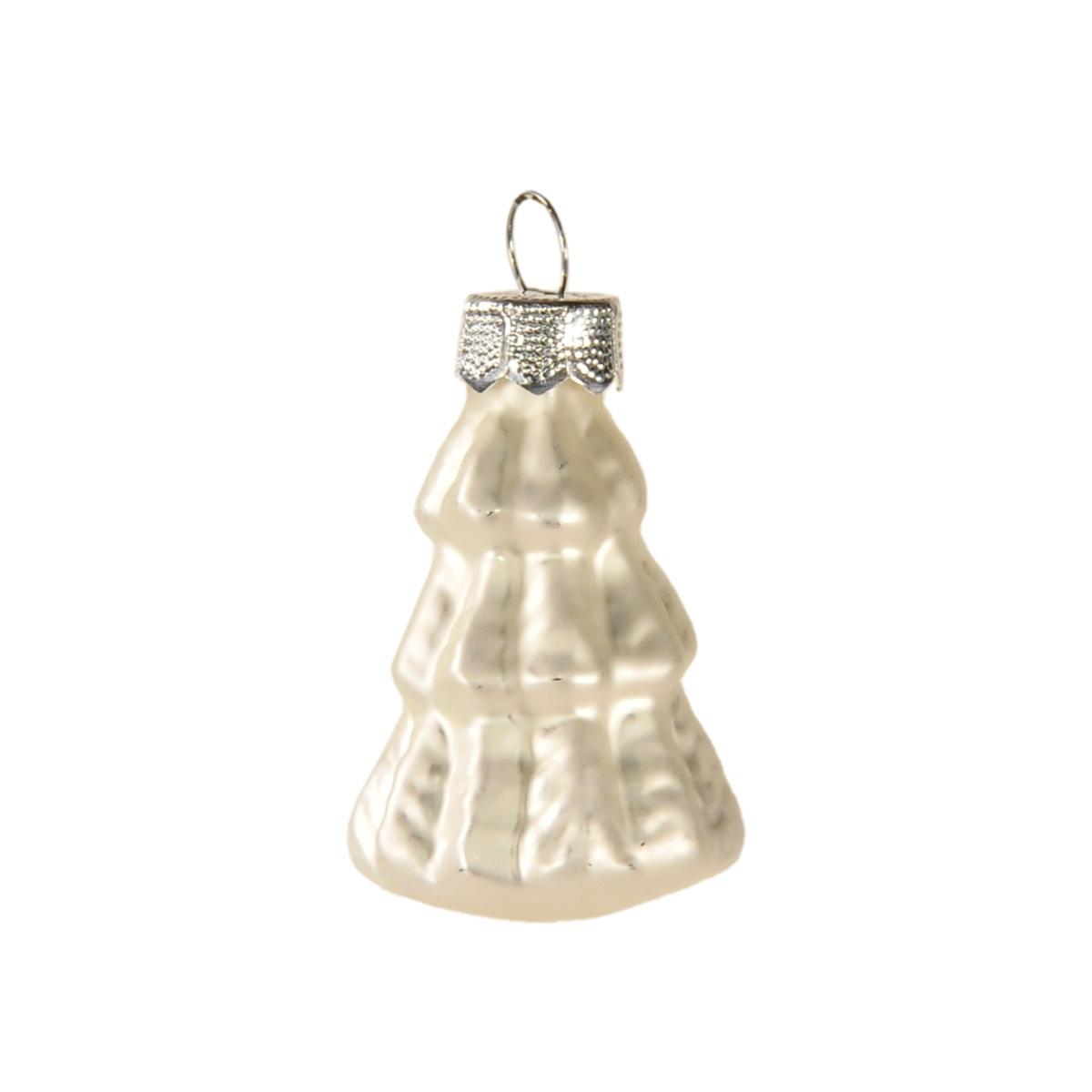 Pallina Natale Vetro cm.5 Albero Argento Set pz.8 |Inge's Glass
