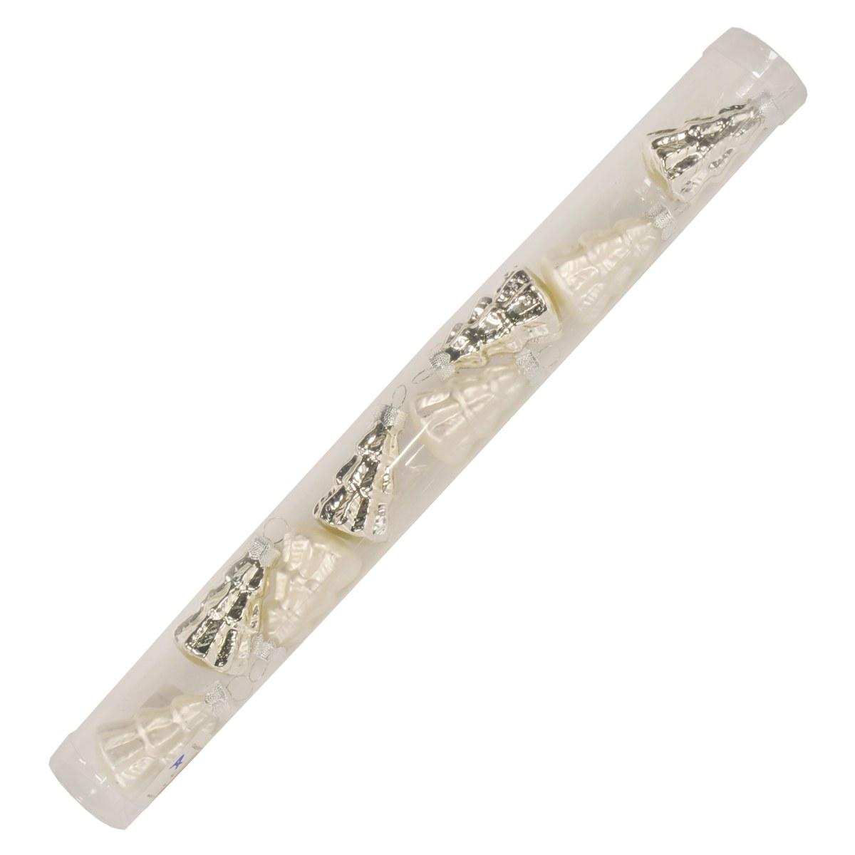 Pallina Natale Vetro cm.5 Albero Argento Set pz.8 |Inge's Glass