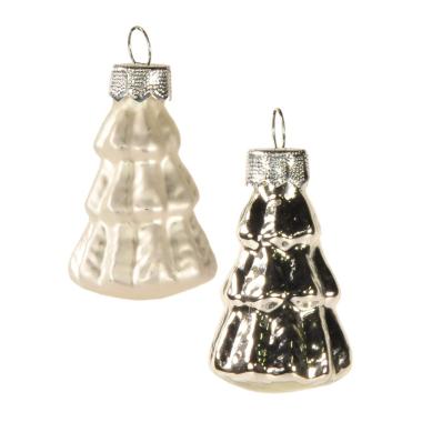 Pallina Natale Vetro cm.5 Albero Argento Set pz.8 |Inge's Glass