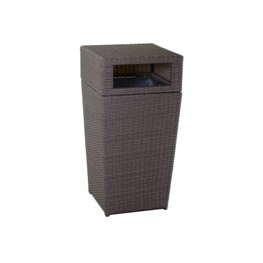 Pattumiera Polyrattan Atlanta Grigio | Vacchetti