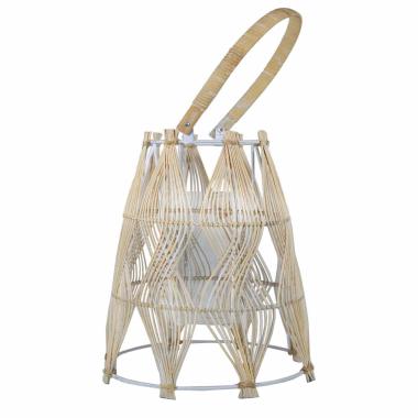Lanterna cm.28x42 Vimini Beige |Vacchetti