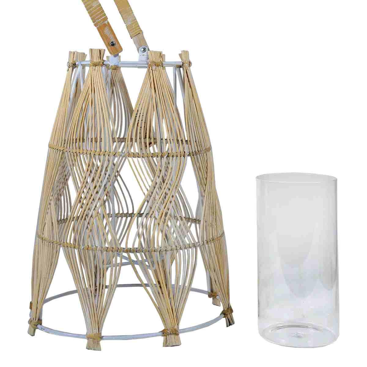 Lanterna cm.24x34 Vimini Beige |Vacchetti