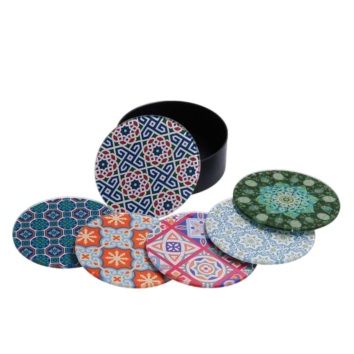 Sottobicchieri Vetro Mosaici cm.10 pz.6 | Vacchetti