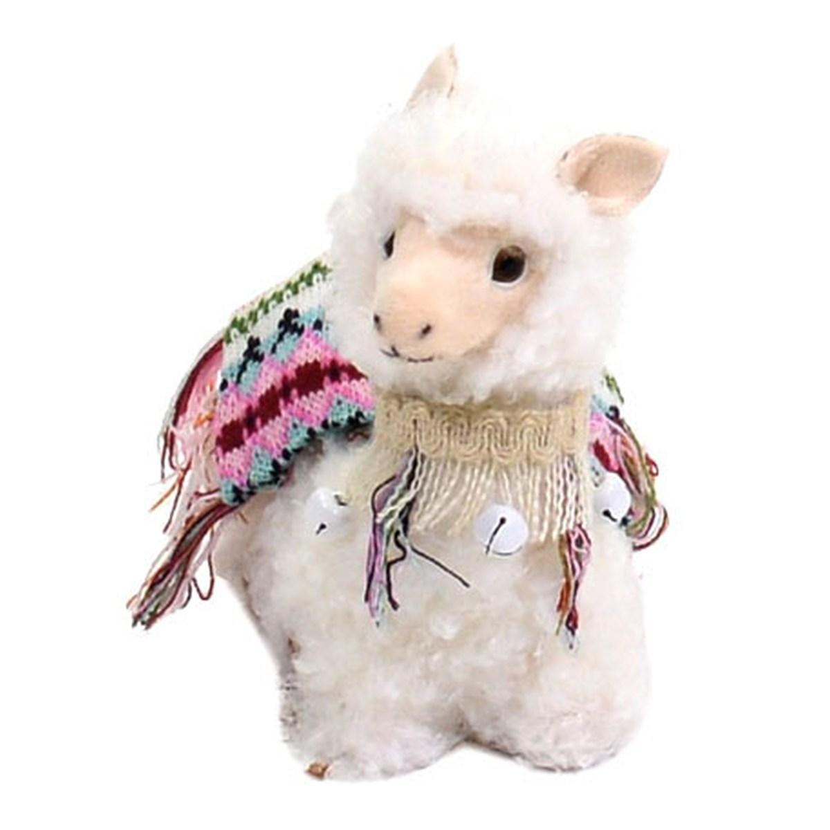 Lama Bianco con Campanelle cm.16x9x18 | Vacchetti