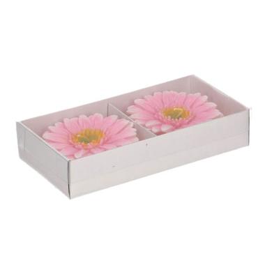 Candela Gerbera Rosa cm.8 pz.2 | Vacchetti