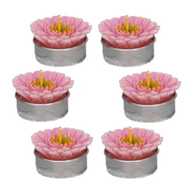 Candela Gerbera Rosa cm.4 pz.6 | Vacchetti