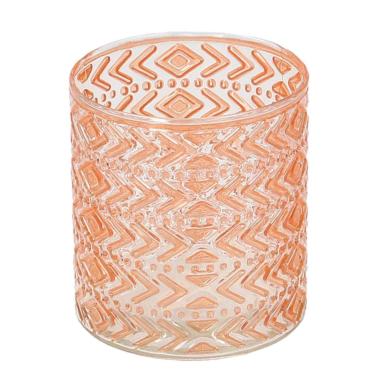 Portacandela Vetro Arancio cm.10x11 |Vacchetti