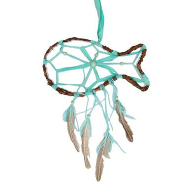 Acchiappasogni Pesce Rattan Verde | Vacchetti