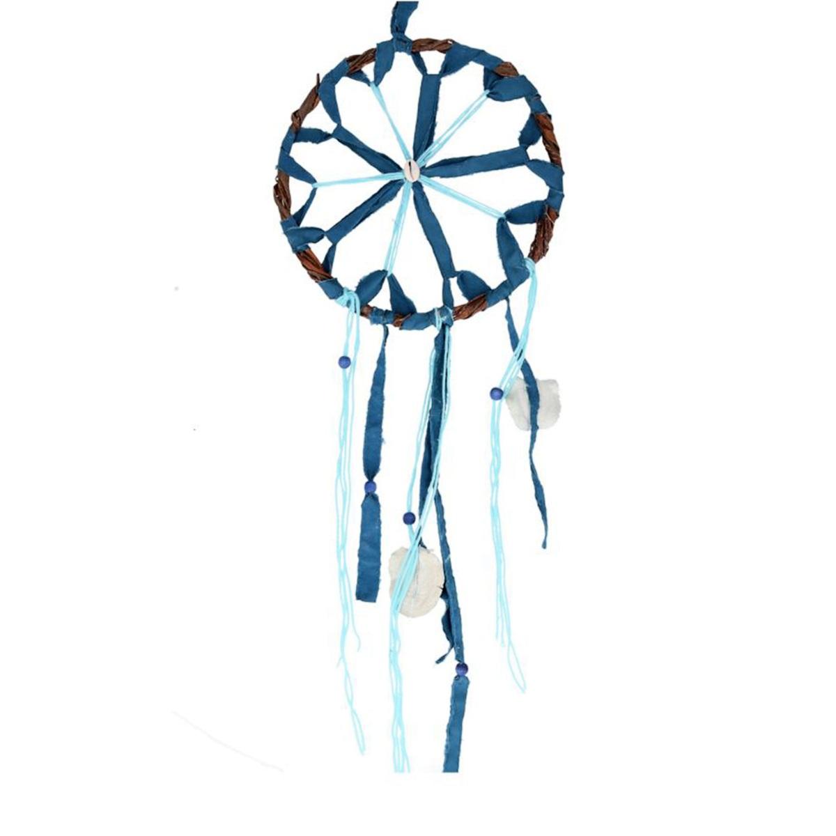 Acchiappasogni Mare Rattan Blu cm.27 | Vacchetti